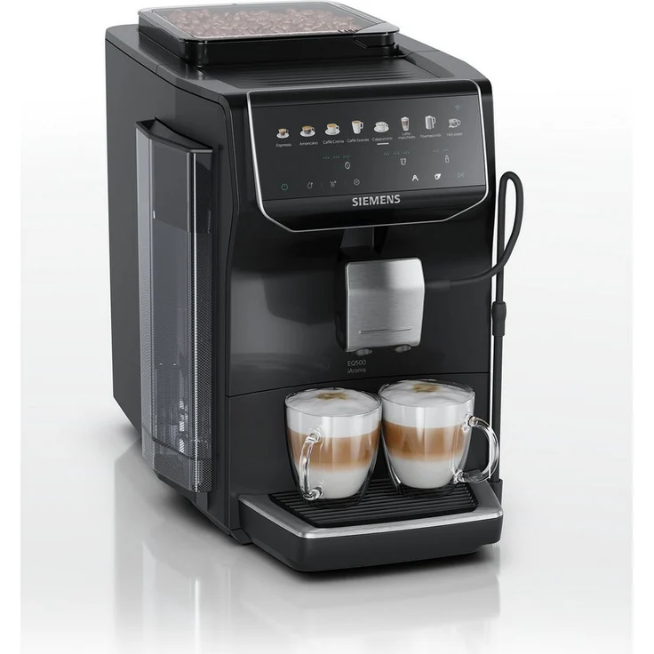 SIEMENS Kaffeevollautomat EQ500 iAroma, Personalisierbares Benutzerprofil, Sprachsteuerung via Alexa, Schwarz