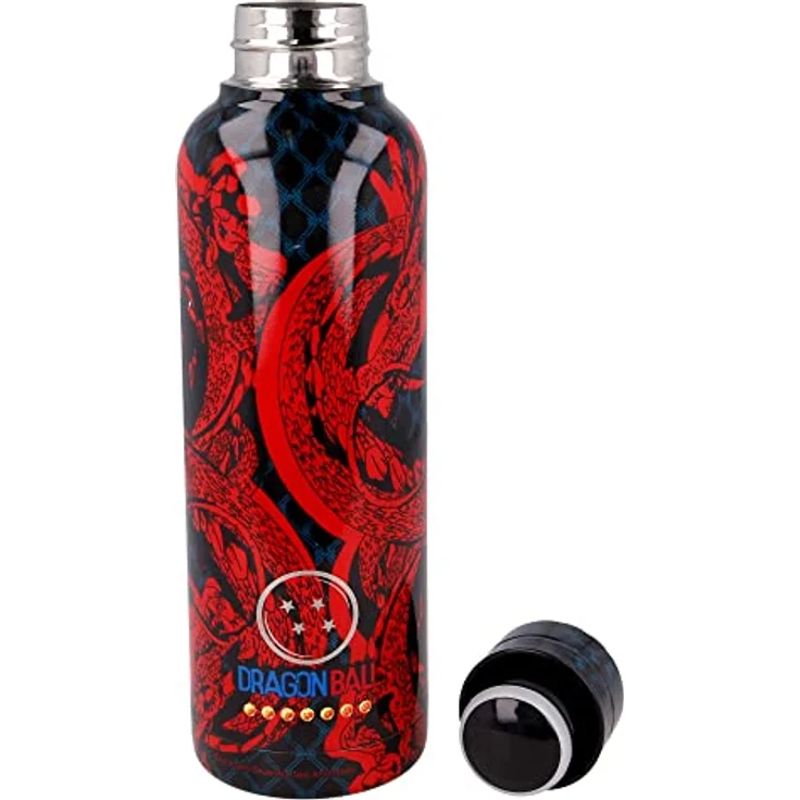 Stor THERMOSFLASCHE AUS Edelstahl 515 ML | Dragon Ball Bottiglia, Stainless Steel, Schwarz, Mediano – Bild 4