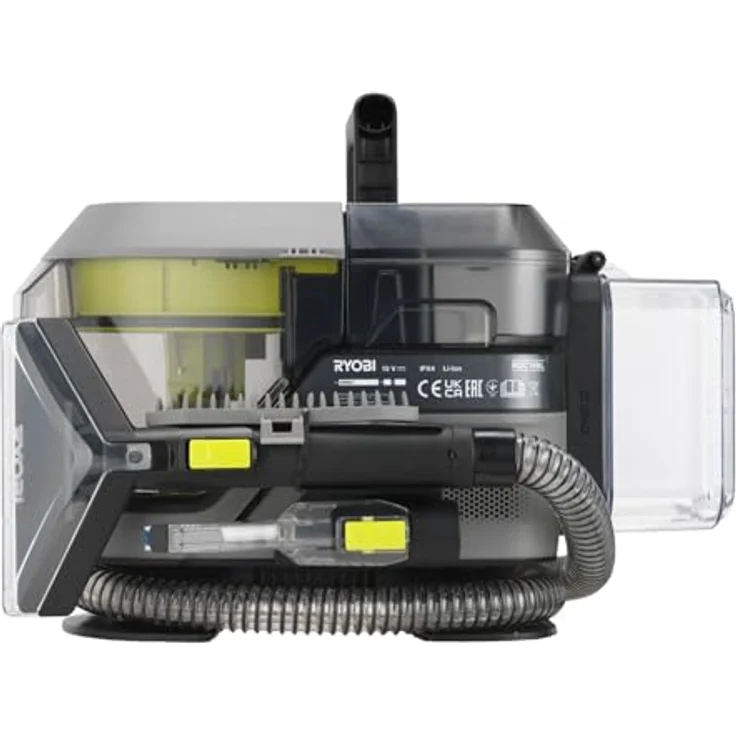 RYOBI 18V ONE+ Akku-Textilreiniger Pro RDC18BL-0 | kabellos, bürstenlos, flexibel | 2in1-Waschbürste | Hygienische Dual-Tank-Technologie | Für Haushalt & Auto | Ryobi Blau – Bild 4