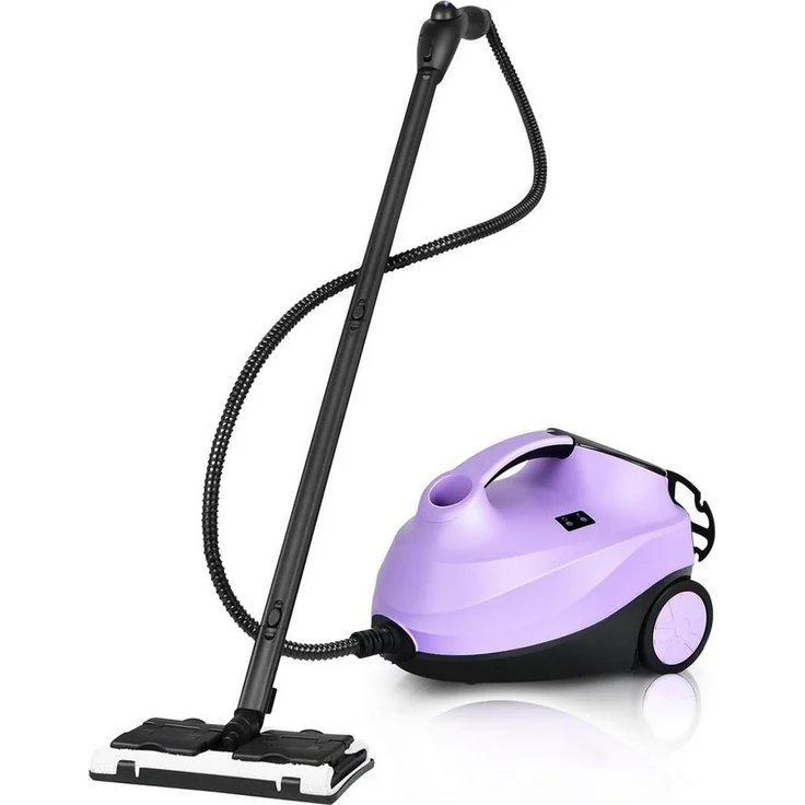 KOMFOTTEU Dampfreiniger Mehrzweck lila, 2000W, 1,5L Wassertank, ohne chemische Reinigungsmittel