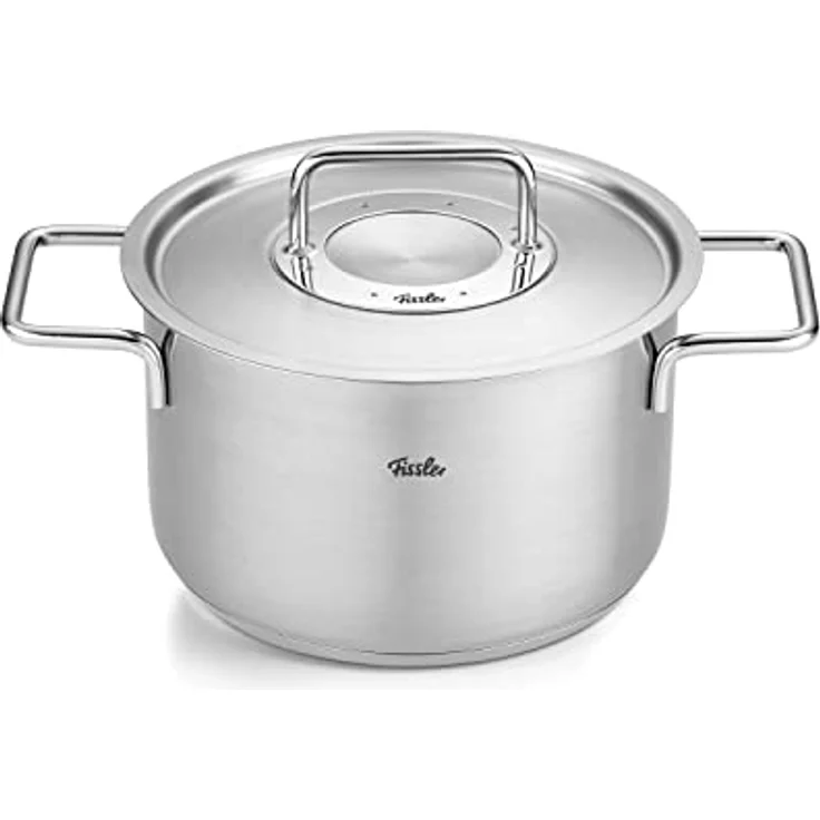 Fissler Pure Collection / Edelstahl-Kochtopf (Ø 20 cm, 3,6L) Töpfe inkl. Metall-Deckel, Innen-Skalierung – Induktion – Bild 1