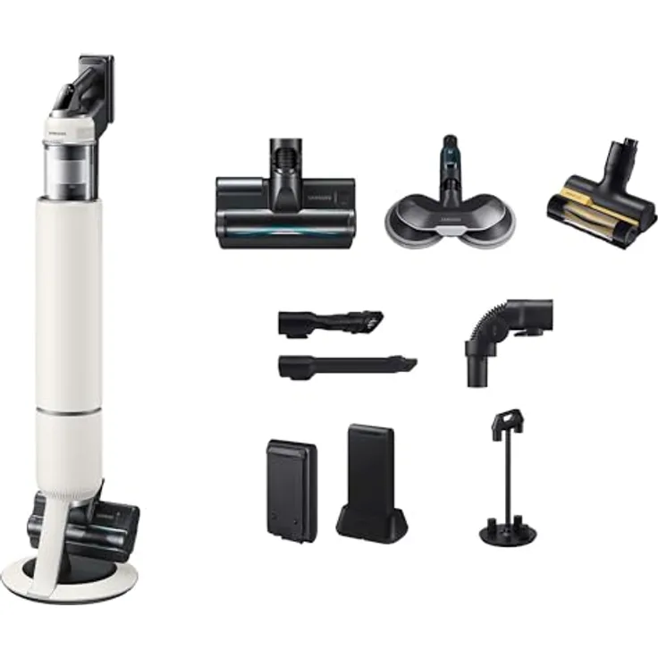 Samsung Akku-Handstaubsauger BESPOKE AI Jet, 280W, Akku+ Wet & Clean, beutellos, VS80F28EGS/WD, 770 W, lange Akkulaufzeit bis 60 min