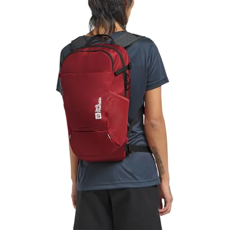 Jack Wolfskin Daypack VELOCITY 20, leichter Rucksack mit AEROSHAPE CORE Tragesystem und 20L Volumen, wasserabweisend, schwarz – Bild 6