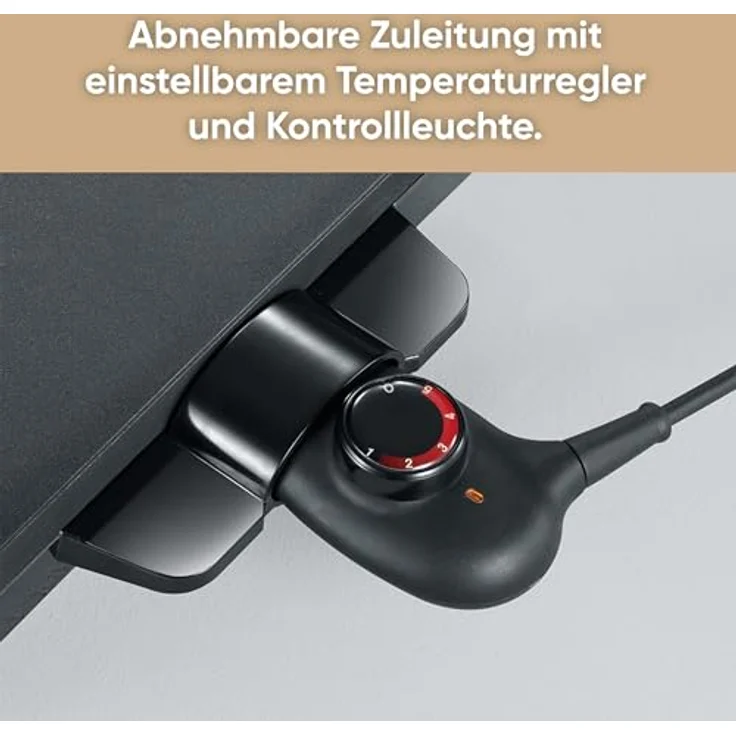 SEVERIN KG 2397 Tischgrill 2.200 W, Antihaftbeschichtete XXL-Grillfläche edelstahl-schwarz – Bild 6
