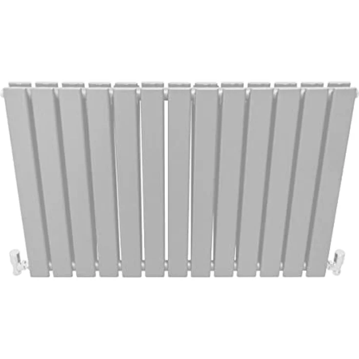 Monster Shop Paneelheizkörper Flachheizkörper Design Heizkörper Heizung 60cm x 91cm Glänzendes Weiß Horizontal Heizgerät Doppellagig Wandheizkörper Küche Wohnzimmer Badezimmer mit Gratis Reinigungsbürste und Befestigungsset – Bild 4