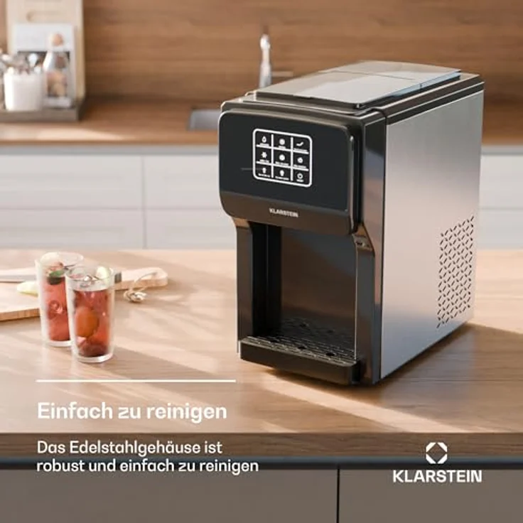 Klarstein ArcticBlend 3in1 IceMaker, Eiswürfelbereiter mit 6 L Wassertank und 20 kg Eis pro Tag – Bild 3