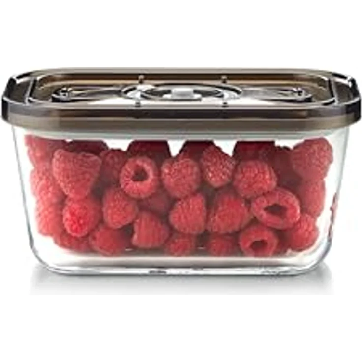 Caso VacuBoxx Eco M, Vakuum-Frischebehälter aus Borosilikatglas, 800 ml, BPA-frei, spülmaschinenfest, gefriergeeignet, backofenfest bis 350 °C – Bild 3