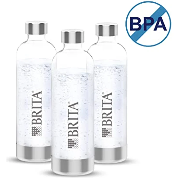BRITA Wassersprudler sodaONE weiß inkl. CO2-Zylinder und 3 BPA-freien PET-Flaschen I Macht aus Leitungswasser prickelndes Sprudelwasser (bis zu 60l pro Zylinder) – Bild 5