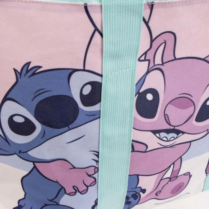 Cerda Disney Stitch Shopper, große Polyester-Tasche für Strand & Freizeit, 48 x 34 x 10 cm – Bild 3