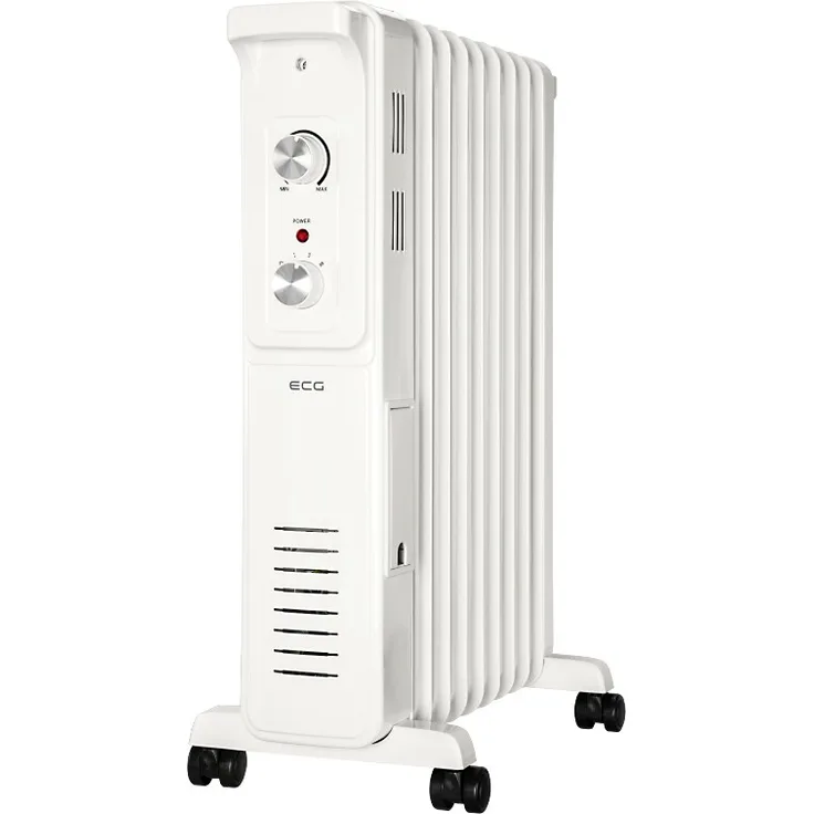 ECG Heizkörper-EKG OR 2090, Heizkörper, Weiss - Effiziente Ölheizung mit 3 Leistungsstufen und Thermostat