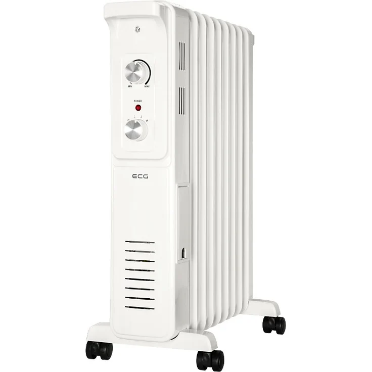 ECG Heizkörper-EKG OR 2090, Heizkörper, Weiss - Effiziente Ölheizung mit 3 Leistungsstufen und Thermostat