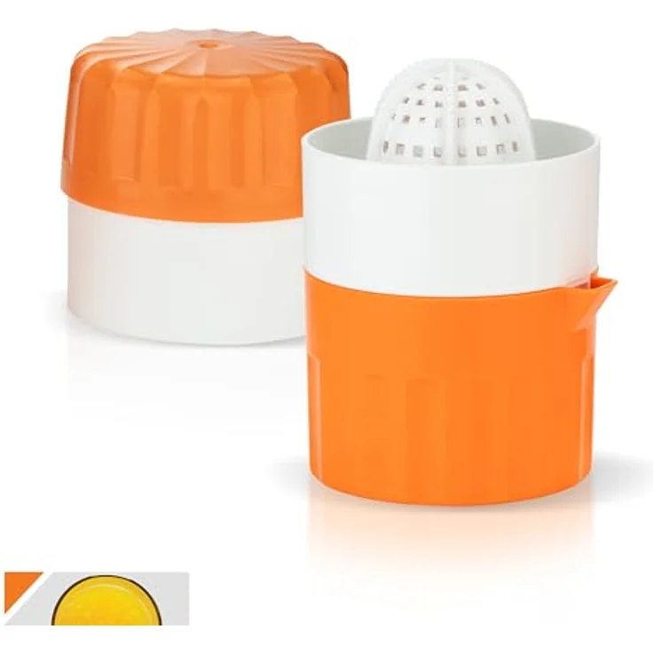 Börner Saftpresse, Saftpresse für Orangen, Entsafter ' Germany, Orange Farbe – Bild 2