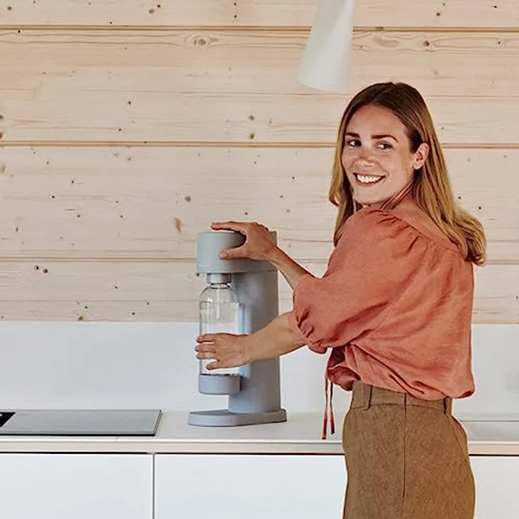 Mysoda Woody Grau Karbonisierungsmaschine einschließlich BPA-freie Wasserflasche, WD002F-MGE, Gray, One Size – Bild 5