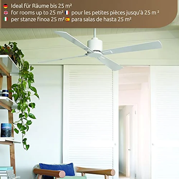 Beacon Deckenventilator Airfusion Climate DC Weiß 132 cm – Bild 7
