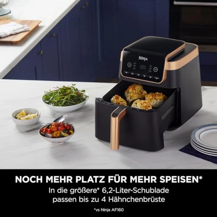NINJA Fritteuse AF180EUDBCP Air Fryer MAX, Heißluftfritteuse mit 2000 Watt Leistung - schwarz – Bild 4