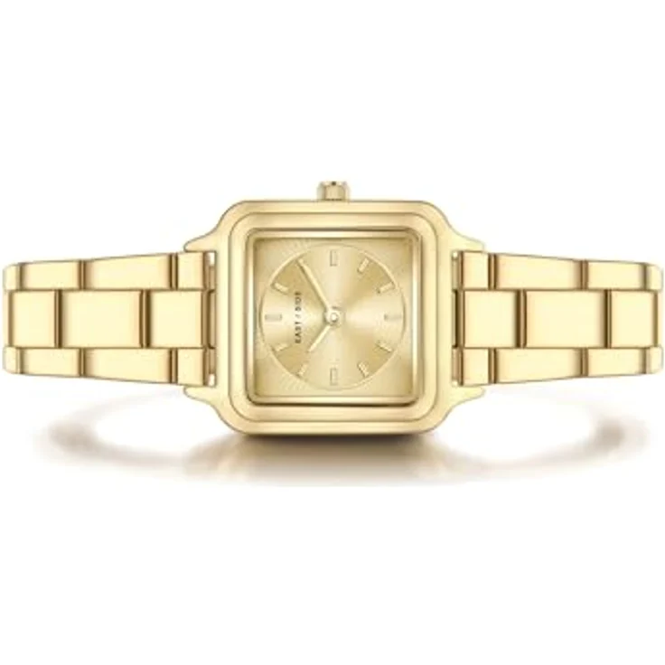 Eastside Damen Quarz Uhr, eckig mit IP-beschichtetem Edelstahlarmband in Gelbgold, Mineralglas, 10080128 – Bild 3