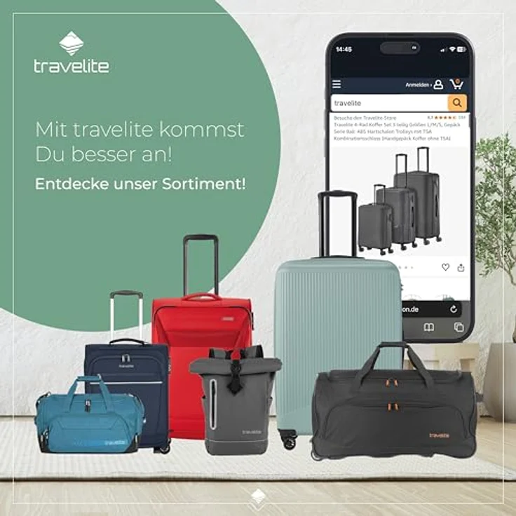 Travelite Bali 4w L/M/S Mint Koffer-Set 3-teilig – Bild 11