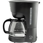 OK. OCM 7521 B, Filterkaffeemaschine schwarz mit 750 Watt Leistung, 1,25 Liter Kaffeekanne, Warmhaltefunktion und Tropfstopp