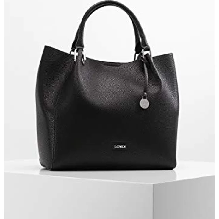 L.Credi Ember Handtasche, edle Handtasche aus Kunstleder mit zusätzlicher Umhängetasche, 34 cm, Schwarz – Bild 2