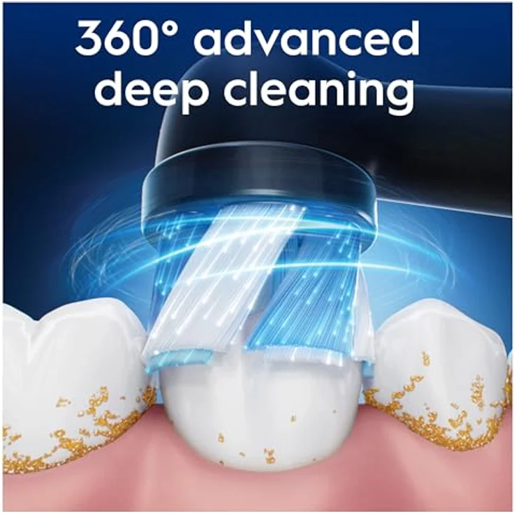 Oral-B iO Series Ultimate Clean, Zahnbürstenkopf mit Mikrovibrationen, 8er Pack, schwarz – Bild 2