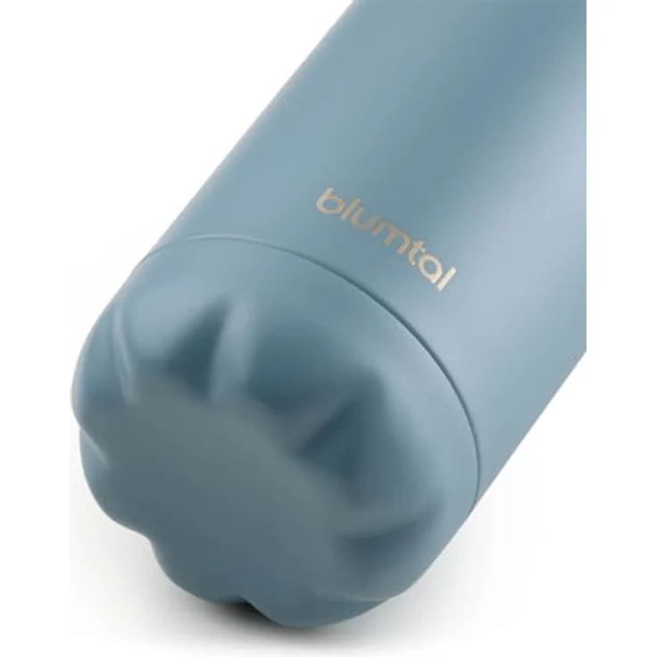 Blumtal® Trinkflasche Edelstahl Charles, 750 ml Thermosflasche, auslaufsicher, doppelwandige Isolierung, BPA-frei, Dove Grey - Grau-Blau – Bild 2