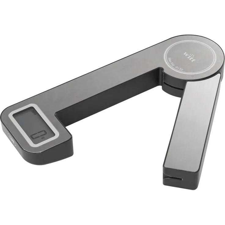 Witt Premium WPKSF5S, faltbare Küchenwaage mit 5 kg Wiegekapazität, ohne Batterien, Tara-Funktion und automatische Abschaltung