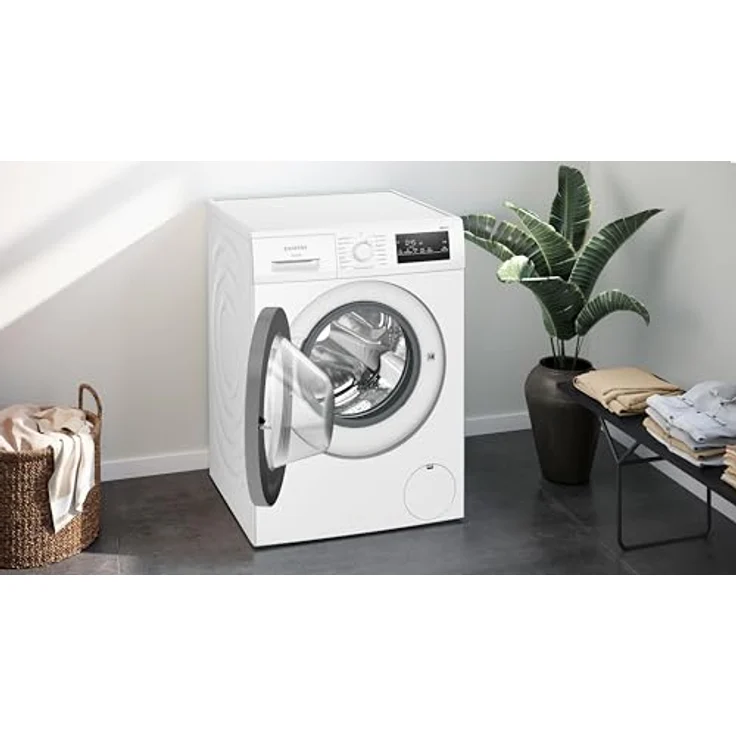 Siemens WM14N12A Waschmaschine iQ300, Frontlader mit 9kg Fassungsvermögen, 1400 UpM, speedPack L, smartFinish, Outdoor-Programm, LED-Display, Weiß, 60cm – Bild 3