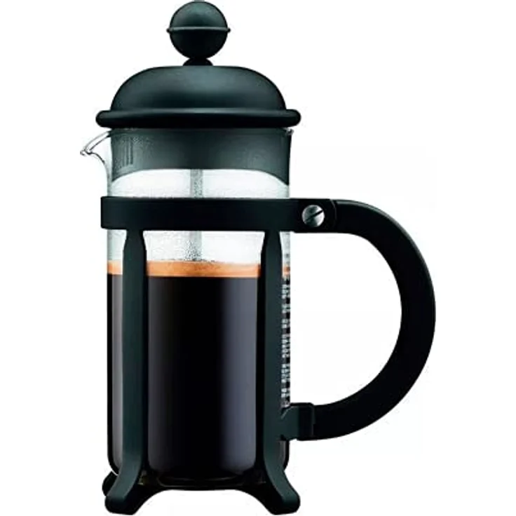 Bodum 1908-01 Java Kaffeebereiter, 8 Tassen, 1 L, Mehrlagig, schwarz, 10,6 x 16,3 x 24,5 cm – Bild 4