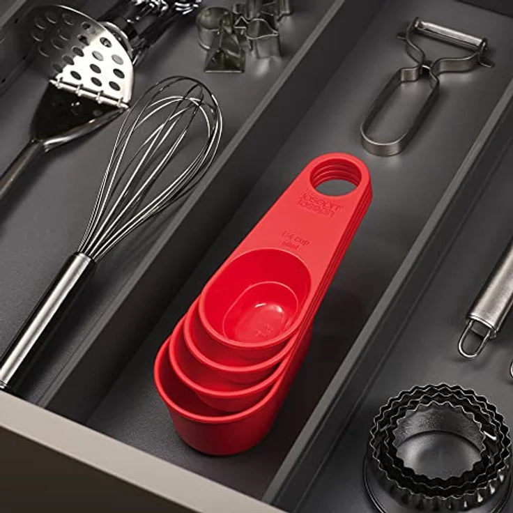 Joseph Joseph messbecher 20 x 5,8 cm Polypropylen rot 4 Stück – Bild 2