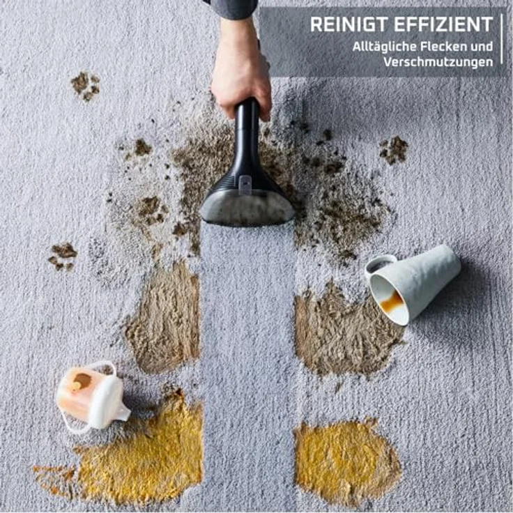 Rowenta Teppichreinigungsgerät IN5020F0 Clean, tragbarer Teppichreiniger mit austauschbaren Reinigungsköpfen – Bild 4