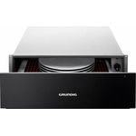 Grundig Einbau-Wärmeschublade GWS2221DX, Dark Inox, Teleskopschublade für Geschirr bis 6 Personen, stufenlose Temperaturregelung 30-80 °C, Querstromlüfter