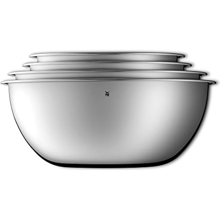 WMF Gourmet Set, 2-teilig Edelstahl Schüsselset 0,75l - 2,75l, stapelbar + Kult X Edition Zerkleinerer elektrisch mit Glasbehälter, 320 W – Bild 2