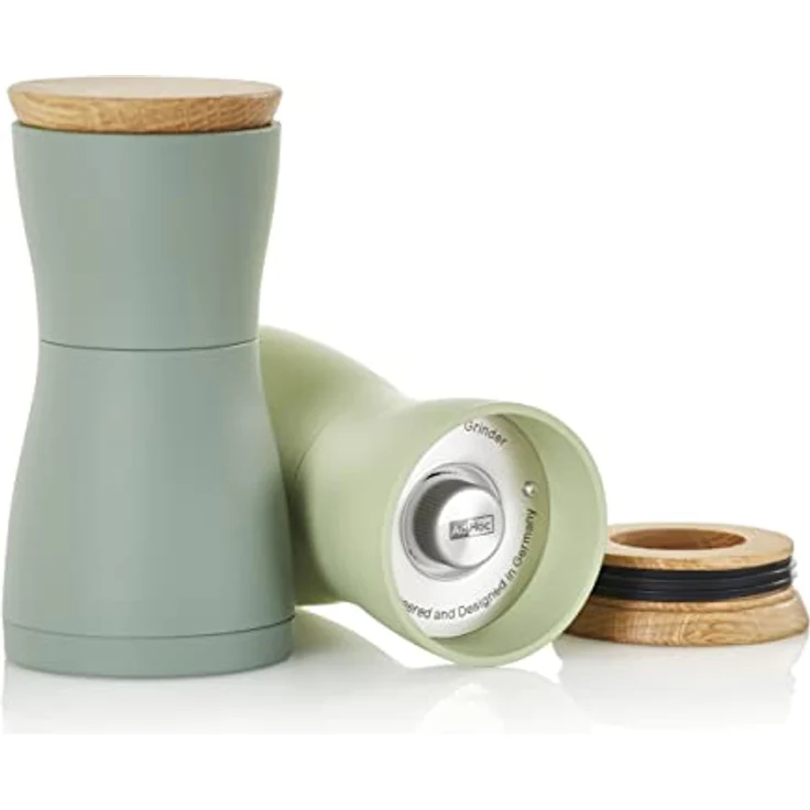 AdHoc MP129 Set Pfeffer- und Salzmühle Twin, CeraCut® Keramik Mahlwerk, dark green&light green – Bild 2