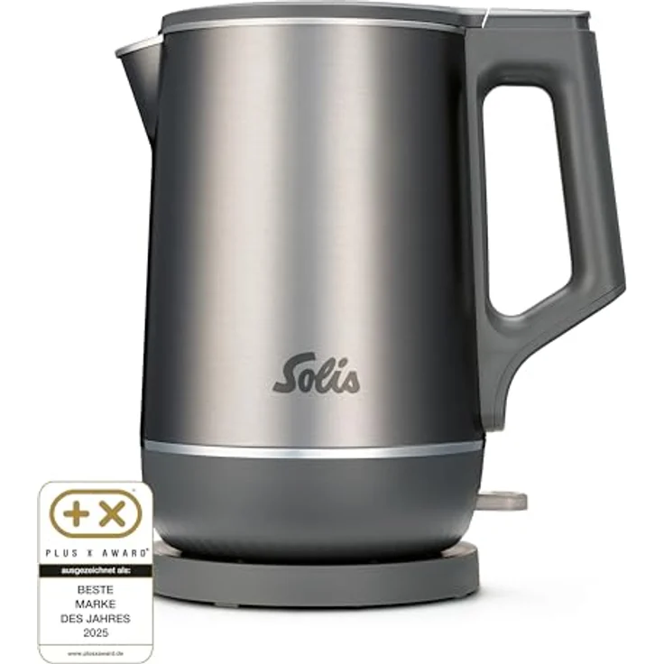 Solis Eco Boil Wasserkocher (Typ 5520), leise & energiesparend mit 3D-Heizsystem, 0,2 l Mindestfüllmenge, doppelwandig, BPA-frei, leicht zu reinigen – Bild 1