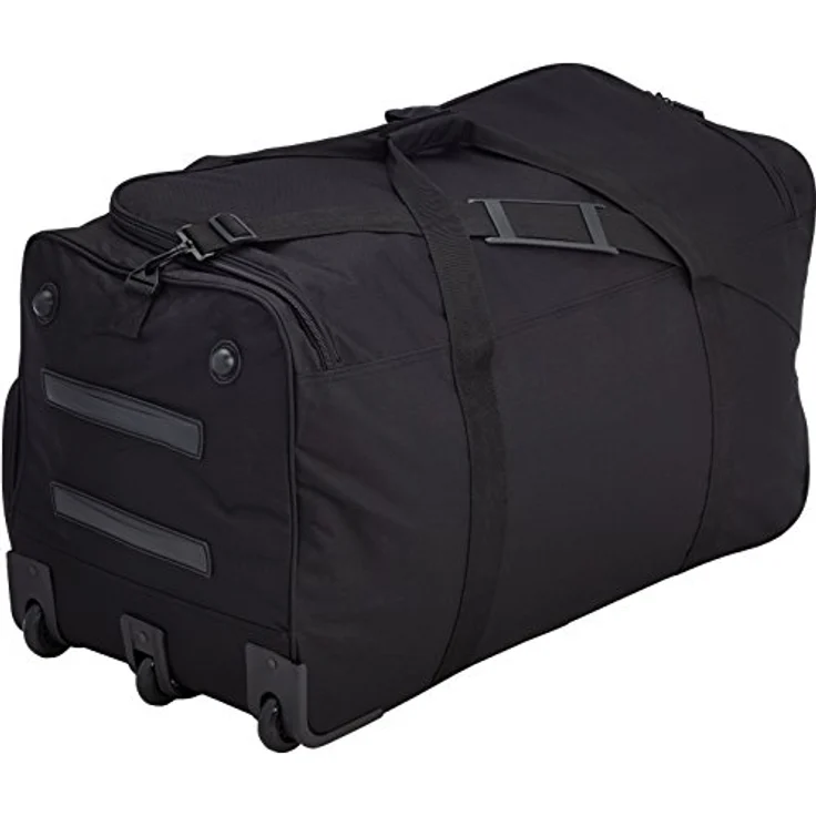 Pack Easy Koffer Light Bag, XL Rollentasche, Schwarz, 158 l mit stabilem Trolleygestänge und drei Rollen – Bild 4
