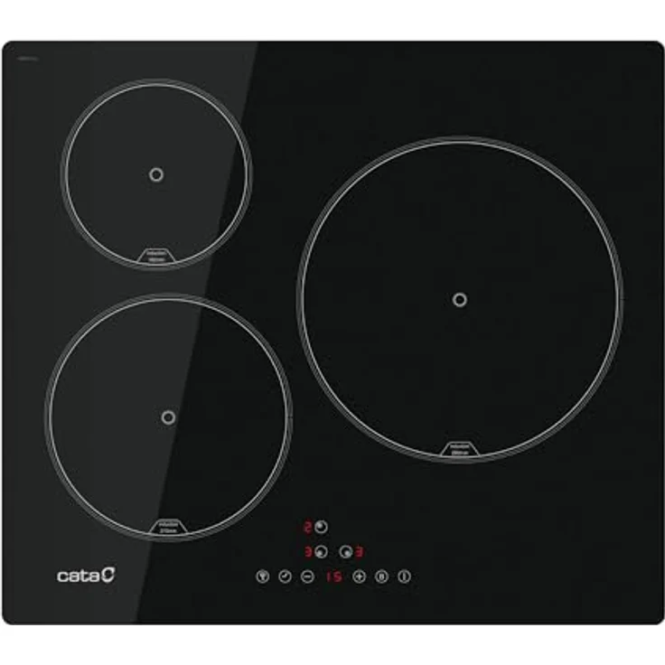 CATA Induktionskochfeld IB 6303 E2 BK, 3 Kochbereiche, Touch-Steuerung, 7100 Watt, Schwarz – Bild 1