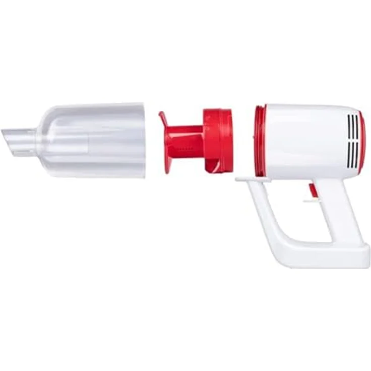 Dirt Devil 2-in-1 Akku Staubsauger - DD9001 - 80W - Hand- und Stielstaubsauger - Inklusive Kombibürste und Düse - Akkulaufzeit bis zu 25 minuten uten - 2 Einstellungen - Weiß/Rot – Bild 3