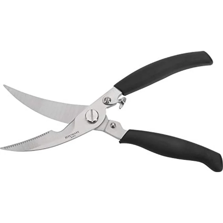 Westmark Geflügelschere mit Innenfeder, Schneidklingenlänge: 6 cm, Rostfreier Edelstahl-Kunststoff, Silber-Schwarz, 13722280 – Bild 4