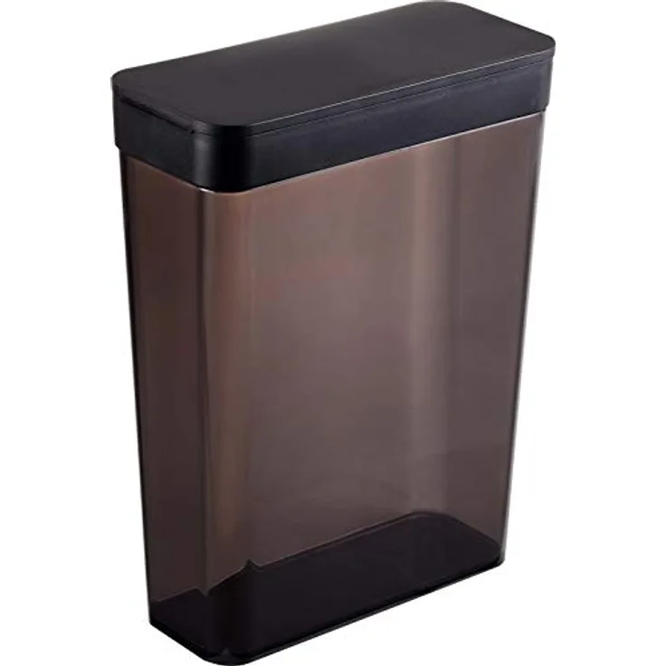 YAMAZAKI Vorratsdose Vorratsbehälter, Polystyrol, Schwarz, One Size