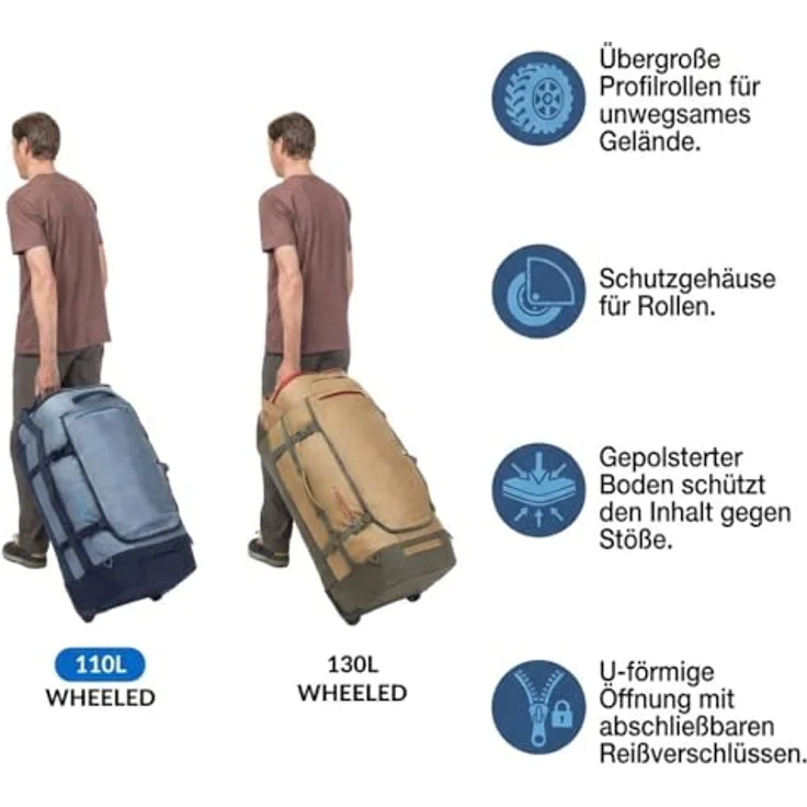 Eagle Creek Cargo Hauler 2 Rollen Reisetasche, 86 cm, grün, 100% Polyester, 38 x 35 x 86 cm – Bild 3