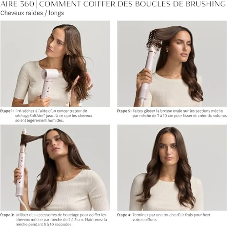 T3 Aire 360 Ceramic Air Styler Blowout Kit, Lockenstäbe mit CeraGloss™ Keramikaufsätzen und T3 AireX-Motor für voluminöse Blowout-Locken, 1 ct – Bild 12