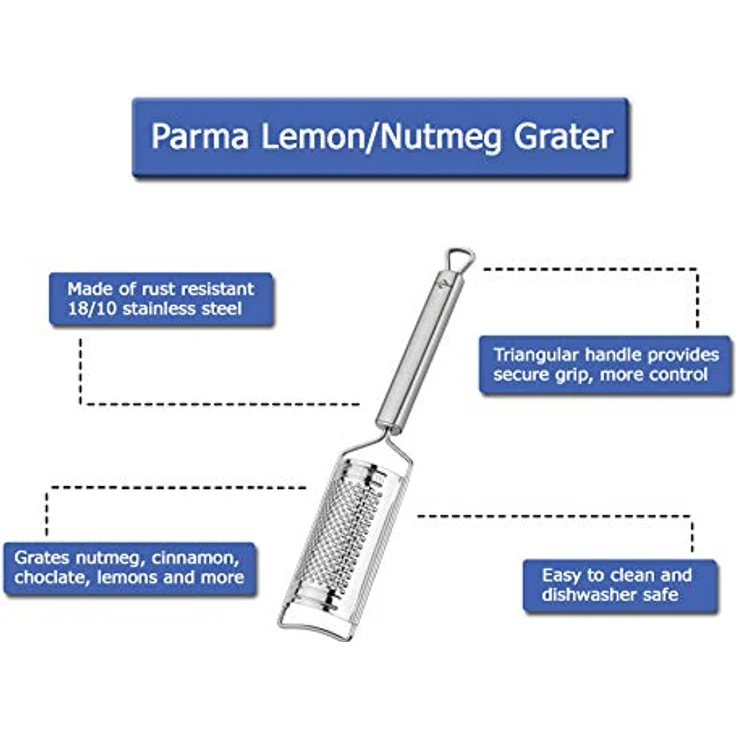 Küchenprofi 1210102800 Muskatreibe Serie Parma, Silber – Bild 4