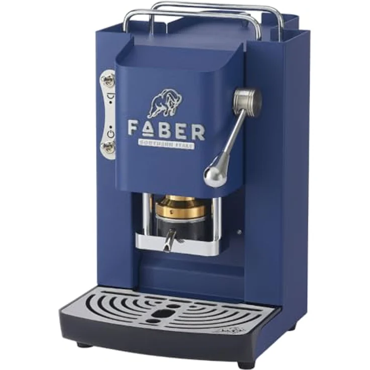 Faber Coffee Machines Pro Deluxe 3.0 Chrom Kaffeepadmaschine, 44 mm ESE-Pad kompatibel, hygienischer Glastank, magnetisch abnehmbare Brühgruppe, edle Chrom-Details – Bild 1