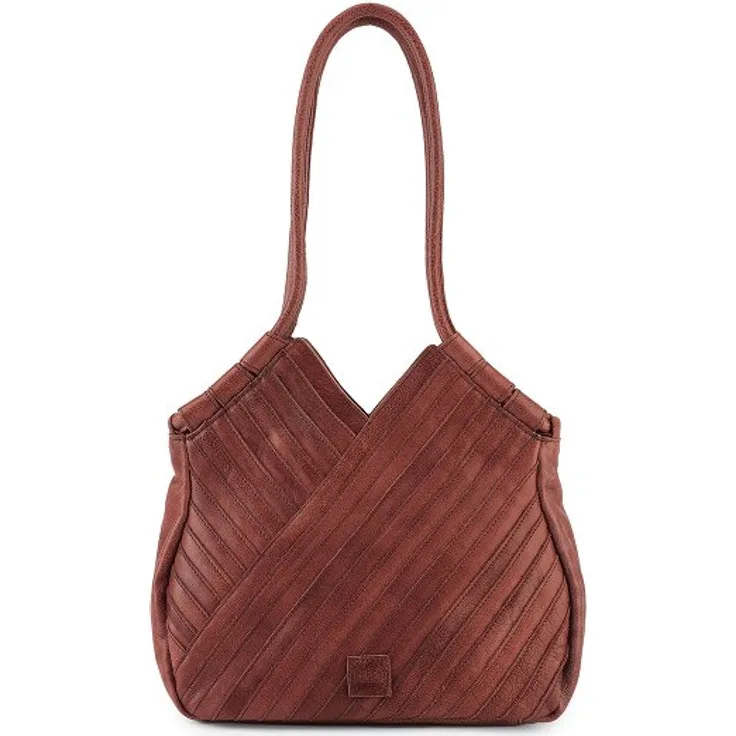 FredsBruder Criss-Cross Shopper Tasche aus Leder, 30 cm, braun, 100% Leder, 30 cm x 14 cm x 28 cm