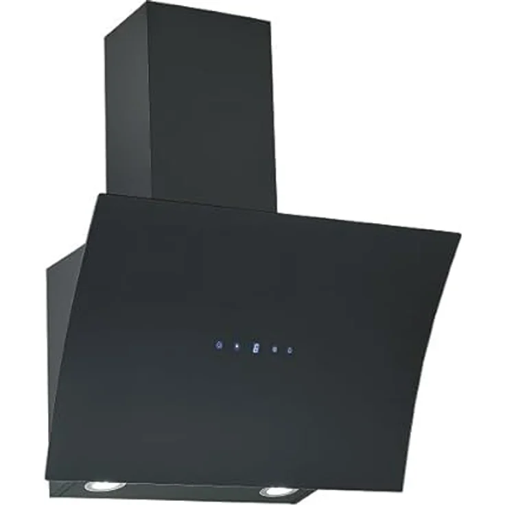 Respekta Dunstabzugshaube kopffrei/Dunstabzugshaube schräg 60 cm/Edelstahlgehäuse mit Glasschirm in Schwarz/Abluft - und Umluftfunktion / CH55060SA++ / A++ / 42–63 dB – Bild 5