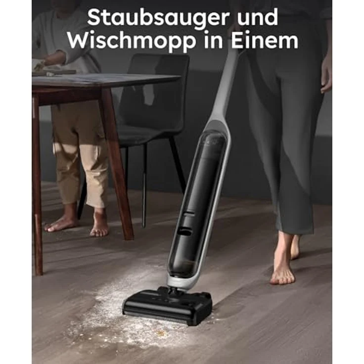 eufy Akku-Stielstaubsauger Mach V1i, Nass-/ Trockensauger, 16800Pa, mit Always-Clean Mop™ – Bild 3