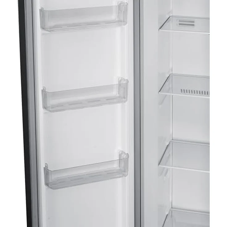 Respekta Side by Side Kühlschrank Gefrierkombi, Inox Look, 288 L Kühlfach, 151 L Gefrierfach, Wasserspender, No Frost, 178 cm – Bild 6