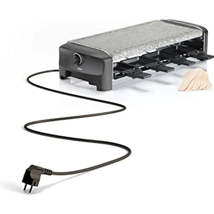 Princess Raclette Steingrill - für bis zu 8 Personen mit 8 Pfännchen und regelbarem Thermostat, 162830 – Bild 8