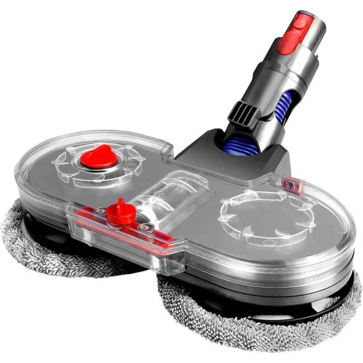Trade-Shop Wischdüse für Dyson V7 V8 V10 V11 Outsize V15, elektrischer Wischaufsatz mit abnehmbarem Wassertank und 10 Mopptüchern