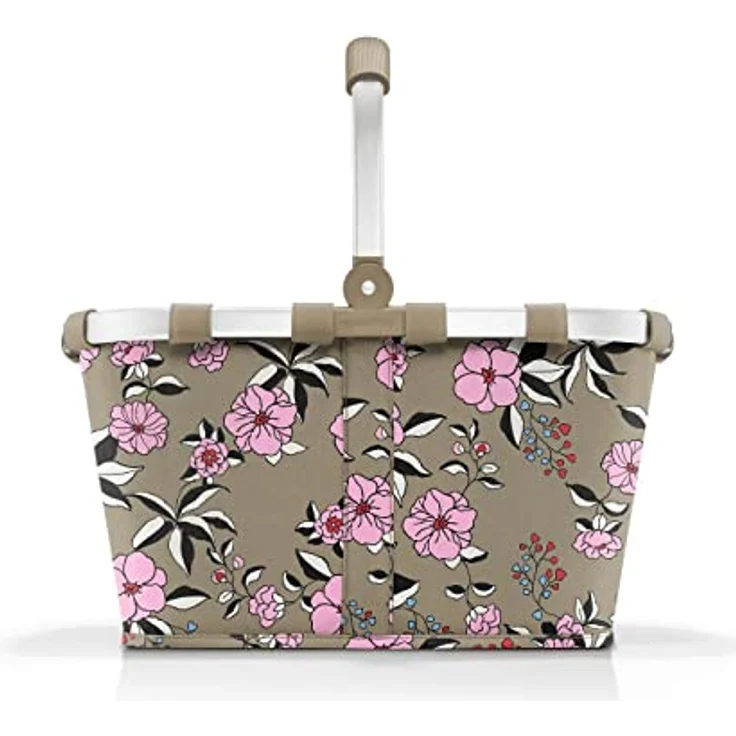 reisenthel carrybag garden taupe – Stabiler Einkaufskorb mit viel Stauraum und praktischer Innentasche – Elegantes und wasserabweisendes Design – Bild 2